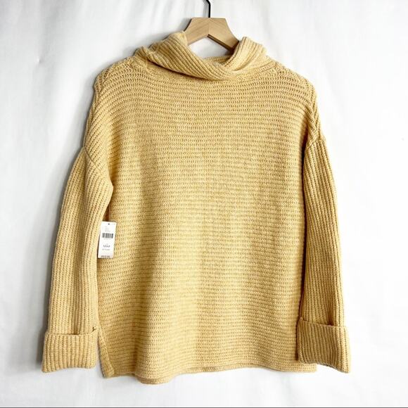 ANTHROPOLOGIE Pilcro Cowl Neck Sweater Brown NWT in XXSP - Picture 7 of 7